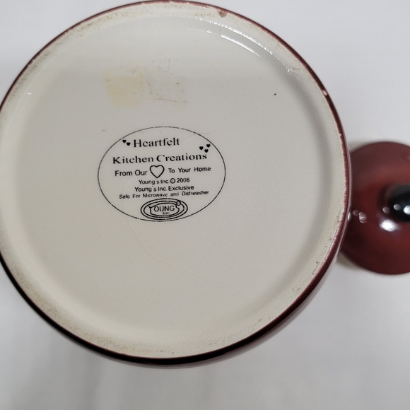 Heartfelt Kitchen Creations Vintage Folk Art Canister Rooster Star Americana - Picture 6 of 11